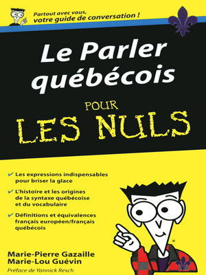 cover image of Le Parler québécois